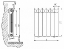 Радиатор водяной биметаллический Rifar Monolit 500 6 секций
